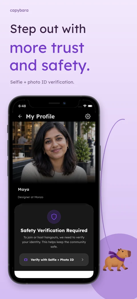 Verification and profile context — App Store screenshot